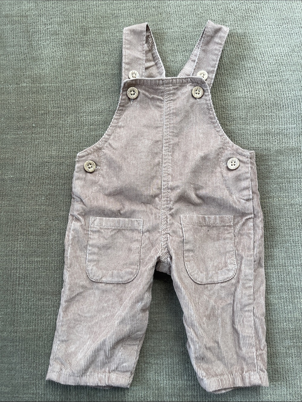 Carter's Brown Corduroy Overalls with Front Pockets